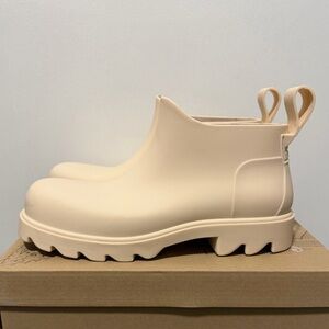 Free People High Street Rain Boot | Beige | Size 9 | Worn Once | FP Collection
